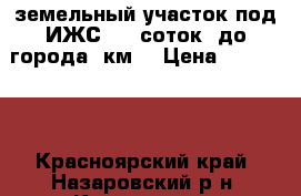 земельный участок под ИЖС, 27 соток, до города 5км. › Цена ­ 350 000 - Красноярский край, Назаровский р-н, Костеньки д. Недвижимость » Земельные участки продажа   